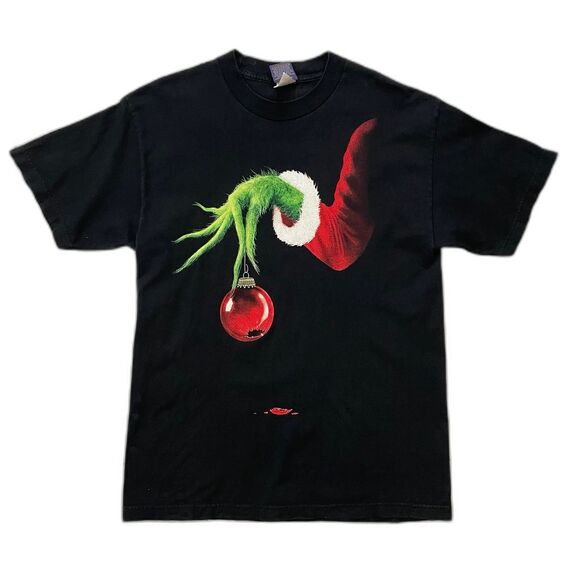 Vintage Y2K Dr Seuss The Grinch Stole Christmas Size L Promo Shirt - Picture 1 of 6